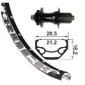 XLC Rodi Black Rock Evo 29´´ 6b Disc Mtb Hinterrad, Black, 12 x 142mm, Shimano/Sram HG