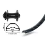 XLC Rodi Ready 25 Evo 29´´ 6b Disc Mtb Vorderrad, Black, 15 x 100mm