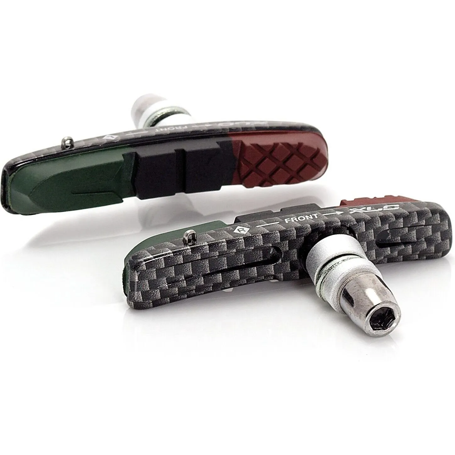 XLC Sätze von 4 Bremsklötzen Bs-V10 Cartridge V-Brake Unisex, grau, 72mm
