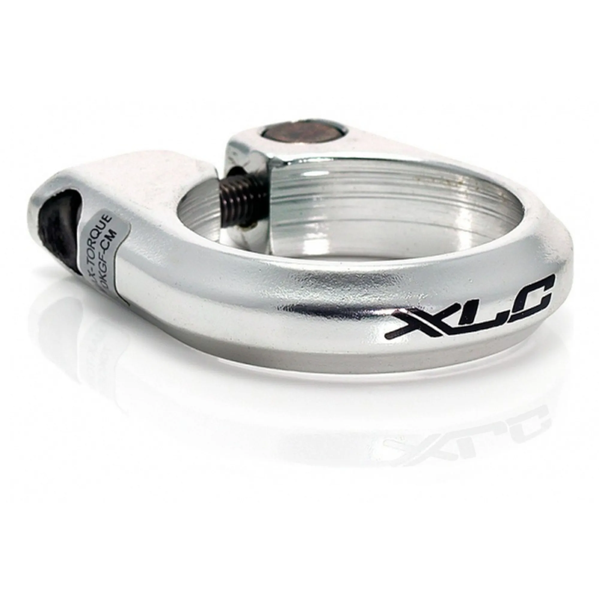 XLC Sattelstützenklemme Aluminium a/vis PC-B02 Unisex, silber, 28.6mm
