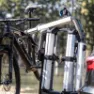 XLC Vc-c07 Almada Work-e Xtra Led 2 In 1 Fold Fahrradständer Für 2 Fahrräder, Multicolor, 2 Fahrrads