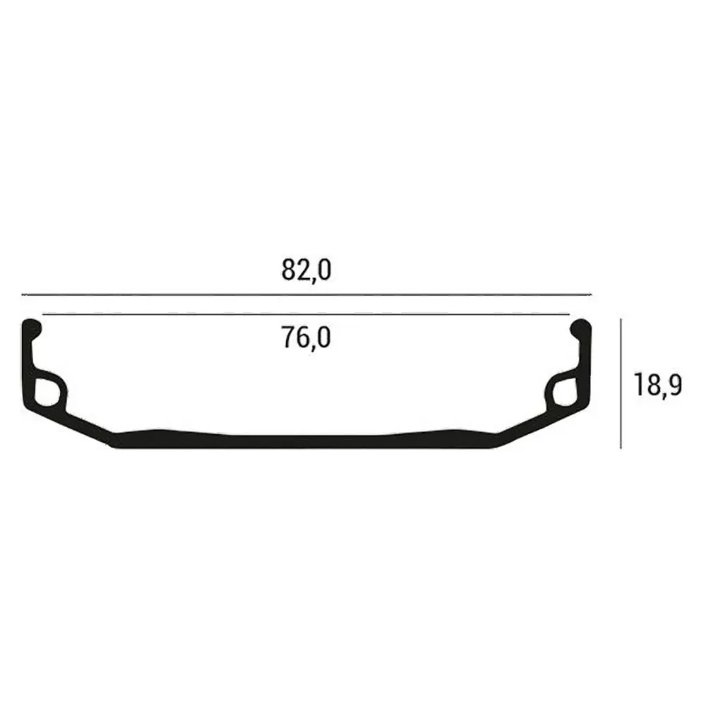 XON Fat Bike Felge, Silver, 20" - 36H XON Fat Bike Felge, Silver, 20" - 36H