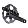 XON Gravel 1s Integrated Bolt Kurbelgarnitur, Black, 172.5mm, 40t