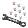 Xpedo Mx Force Pedalbolzen, Silver, One Size