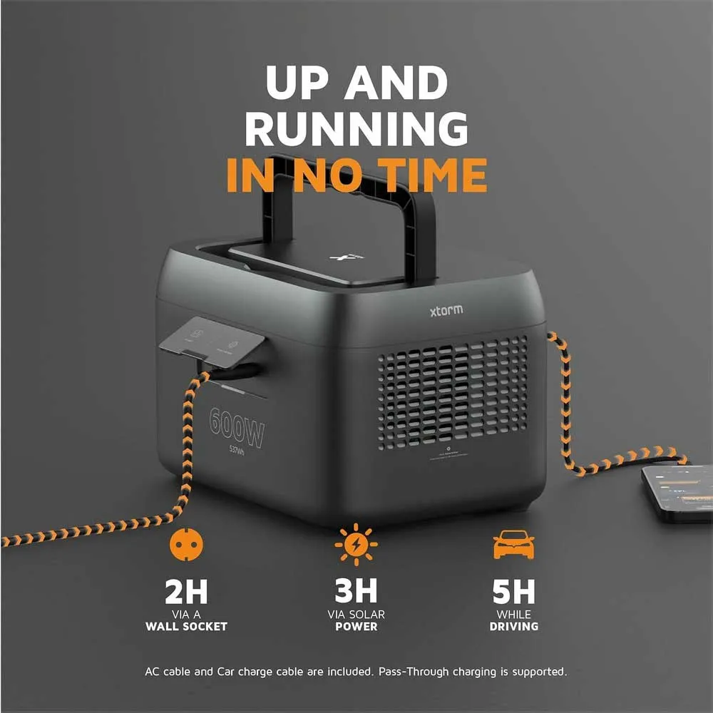 Xtorm 600w Tragbare Ladestation, Midnight black, One Size Xtorm 600w Tragbare Ladestation, Midnight black, One Size