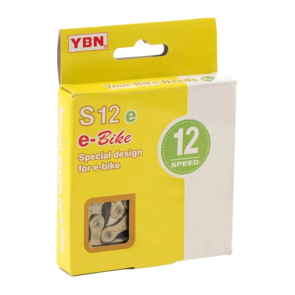 YABAN S12e-s2 E-bike 12s Kette, Silver, 136 Links YABAN S12e-s2 E-bike 12s Kette, Silver, 136 Links