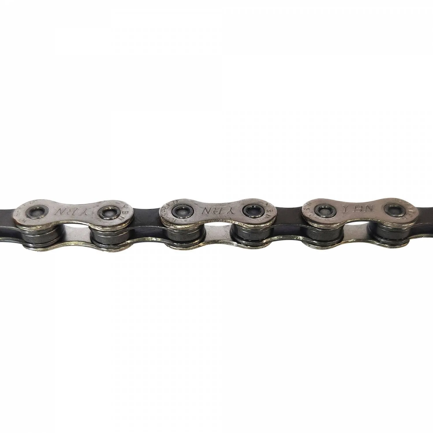 YBN Fahrradkette S10-S DHA 10v - 1/2x11/128 - 116L Unisex, silber, 10sp