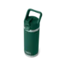 Yeti Rambler 18oz/532m Flasche mit Strohhalmverschluss, Schwarz forest green