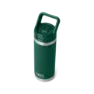 Yeti Rambler 18oz/532m Flasche mit Strohhalmverschluss, Schwarz forest green