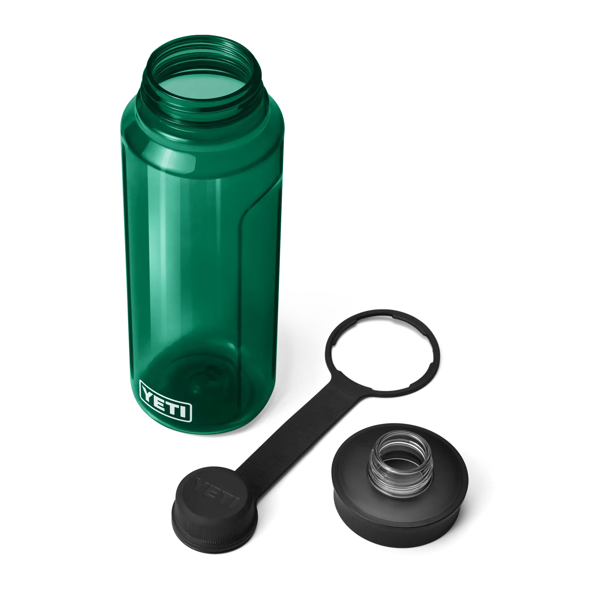 Yeti Yonder 34 OZ 1 L Trinkflasche With Tether Mütze, Schwarz forest green