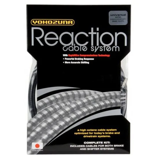 Yokozuna Bike Reaction Universal Cable/casing Kit Shimano/sram Schaltzugset, Black, One Size Yokozuna Bike Reaction Universal Cable/casing Kit Shimano/sram Schaltzugset, Black, One Size