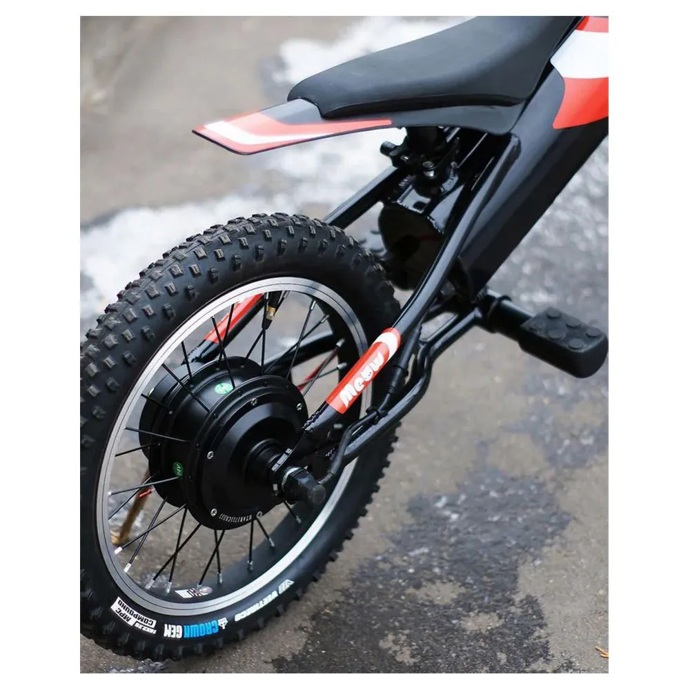 Yotsuba Moto Meow 12 With Stickers Kit Red/blue Elektrisches Motorrad, White / red / blue, One Size Yotsuba Moto Meow 12 With Stickers Kit Red/blue Elektrisches Motorrad, White / red / blue, One Size