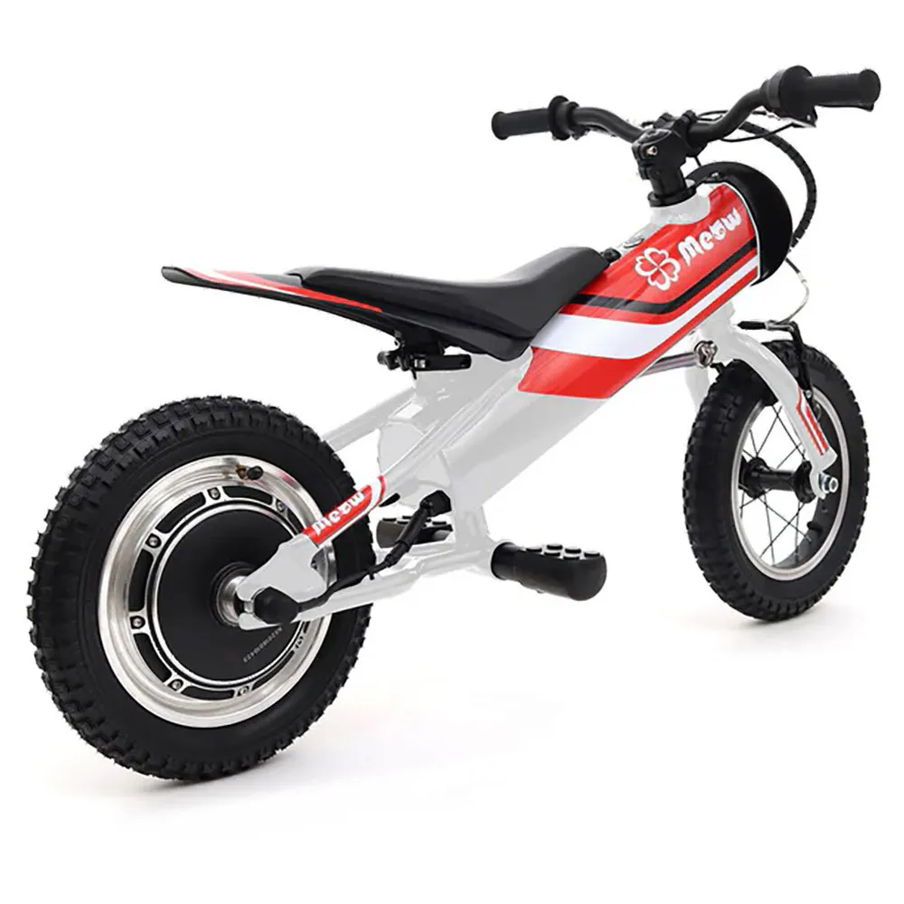 Yotsuba Moto Meow 12 With Stickers Kit Red/blue Elektrisches Motorrad, White / red / blue, One Size Yotsuba Moto Meow 12 With Stickers Kit Red/blue Elektrisches Motorrad, White / red / blue, One Size