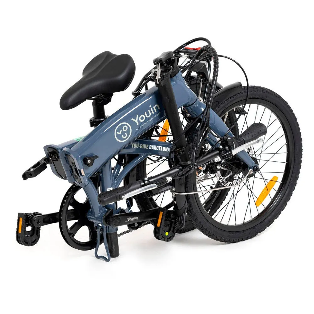 Youin You-ride Barcelona Faltbares Elektrofahrrad, Blue, One Size, 250Wh
