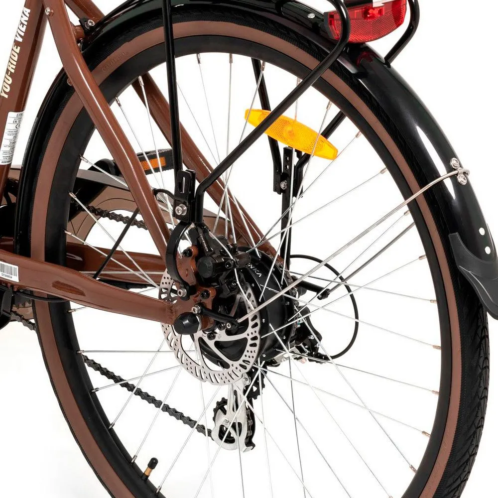 Youin You-ride Viena Elektrofahrrad, Brown, One Size, 250Wh