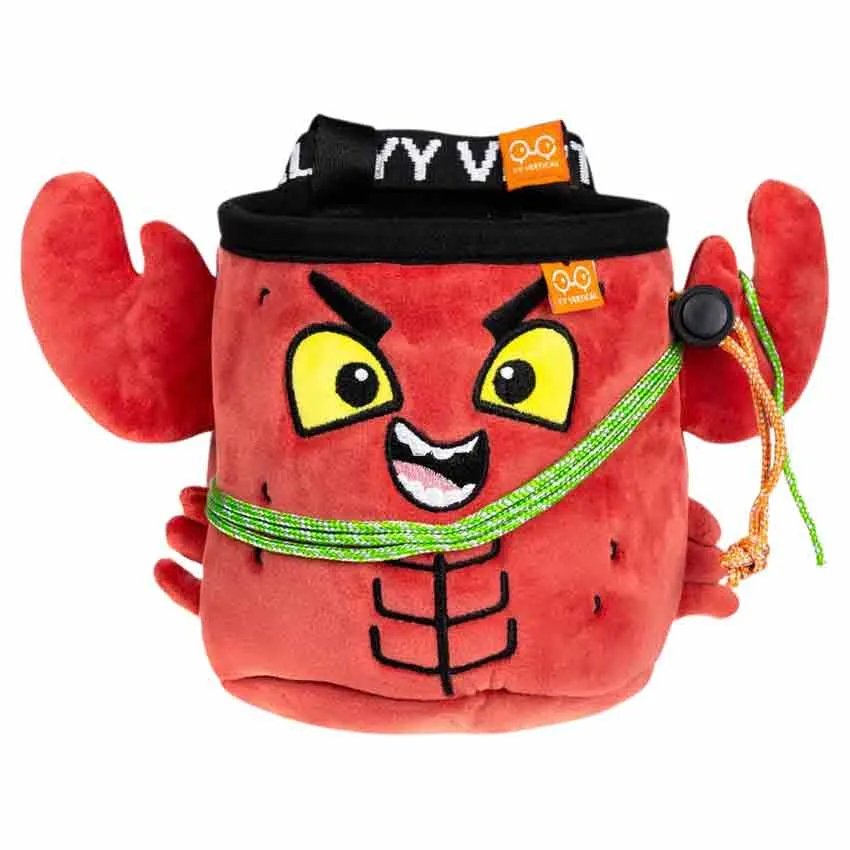 YY Vertical Lobster Chalkbag, Red, One Size