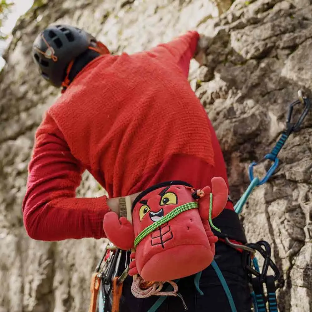 YY Vertical Lobster Chalkbag, Red, One Size