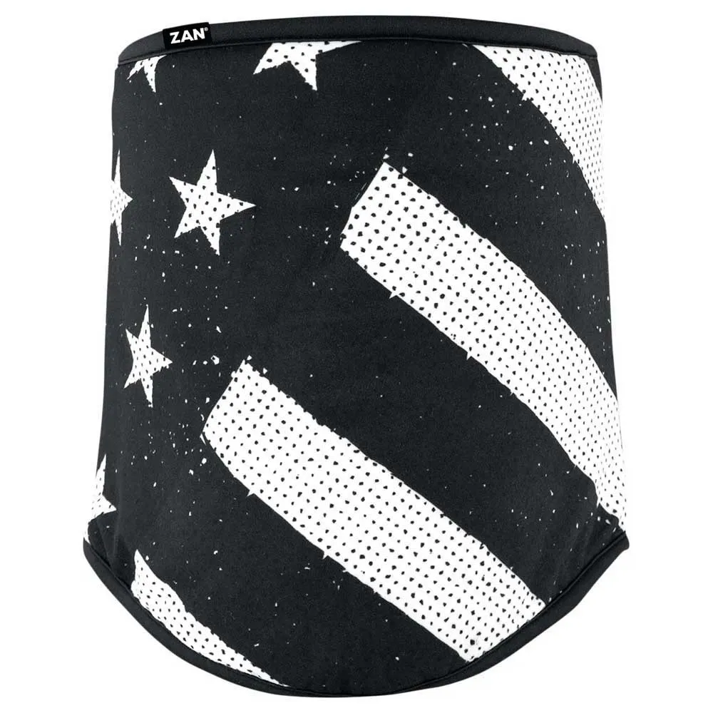 Zan Headgear Sportflex® Black&white Flag Nackenwärmer, Black / white