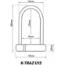 Zéfal 13 Mm Bügelschloss, Black, 11.5 x 292mm