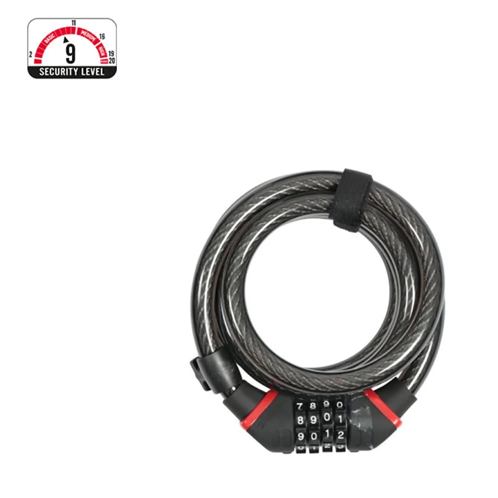 Zéfal K-traz C9 Code Kabelschloss, Black, 15 x 1850mm Zéfal K-traz C9 Code Kabelschloss, Black, 15 x 1850mm