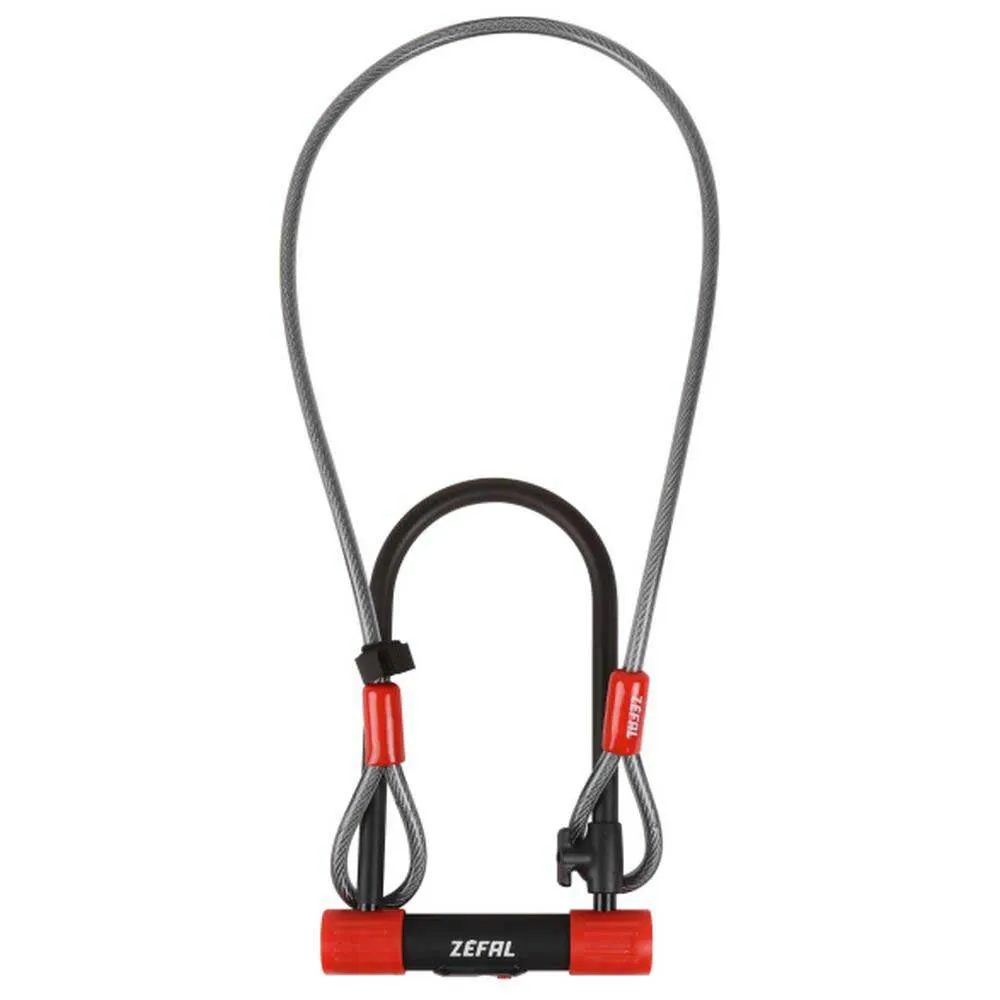 Zéfal K-traz U13 Bügelschloss, Black / red, 230 x 115 x 13mm / 10 x 1200mm