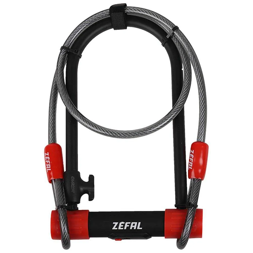 Zéfal K-traz U13 Bügelschloss, Black / red, 230 x 115 x 13mm / 10 x 1200mm