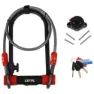 Zéfal K-traz U13 Bügelschloss, Black / red, 230 x 115 x 13mm / 10 x 1200mm