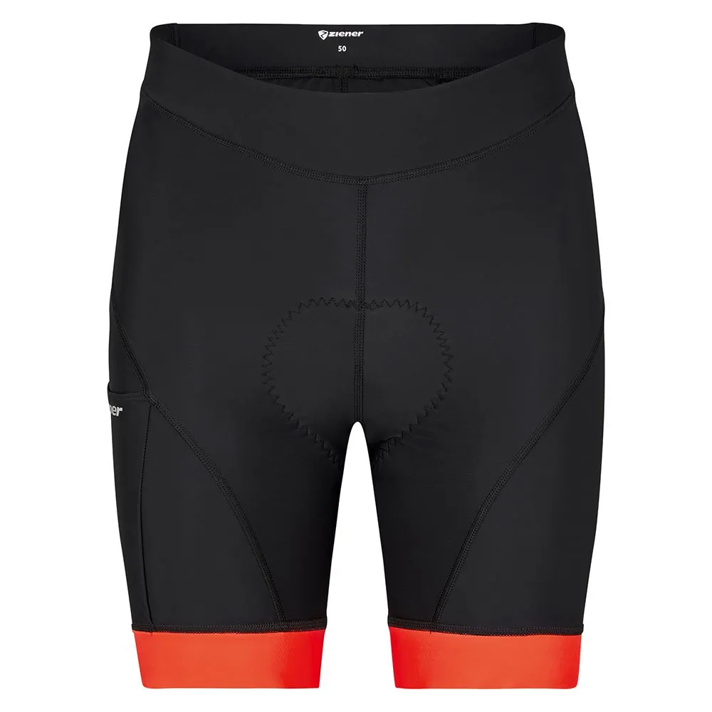 Ziener Nemir X-function Radhose, Black / new red Ziener Nemir X-function Radhose, Black / new red