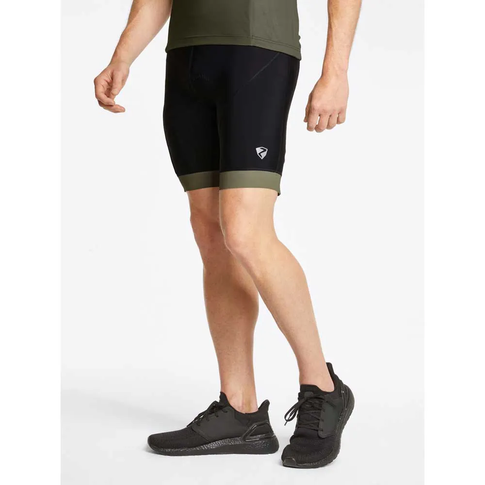 Ziener Nenik X-gel Radhose, Black / leaf green