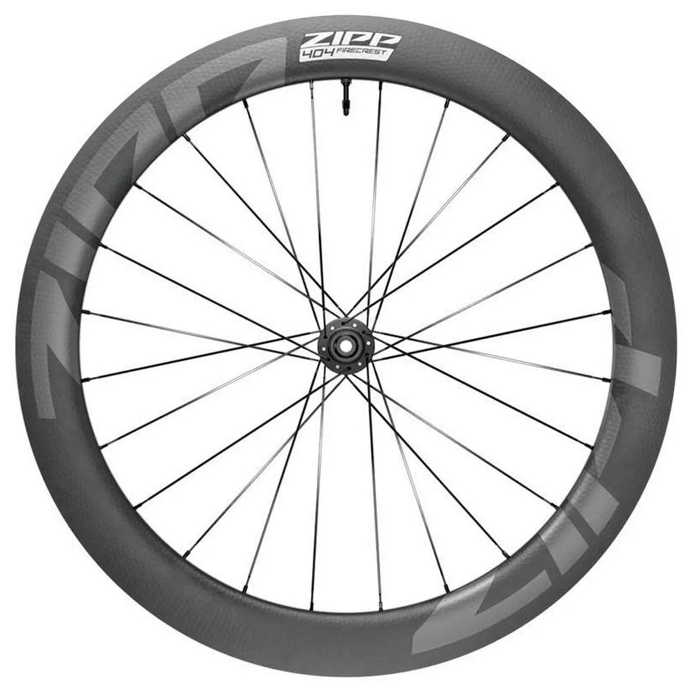 ZIPP 404 Firecrest Carbon Tubeless Rennrad-vorderrad, Black, 12 x 100mm ZIPP 404 Firecrest Carbon Tubeless Rennrad-vorderrad, Black, 12 x 100mm