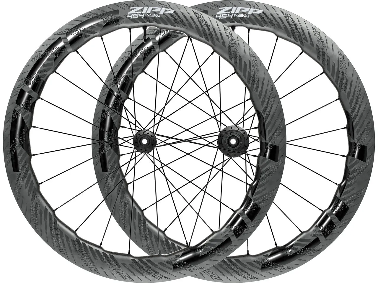 ZIPP 454 NSW Carbon Tubeless Disc Center Lock 28" Laufradsatz, Schwarz ZIPP 454 NSW Carbon Tubeless Disc Center Lock 28" Laufradsatz, Schwarz