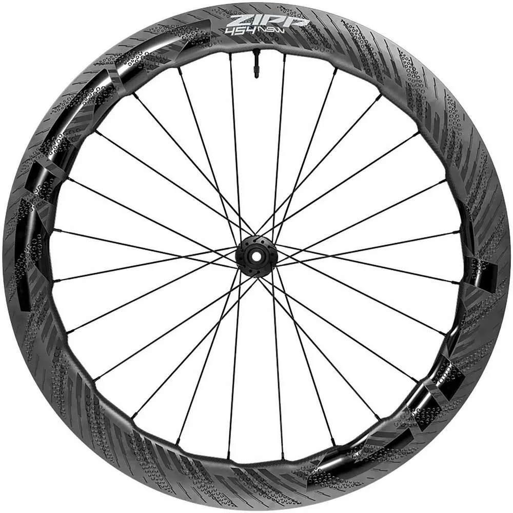 ZIPP 454 Nsw Cl Disc Tubeless Rennrad-vorderrad, Black, 12 x 100mm ZIPP 454 Nsw Cl Disc Tubeless Rennrad-vorderrad, Black, 12 x 100mm