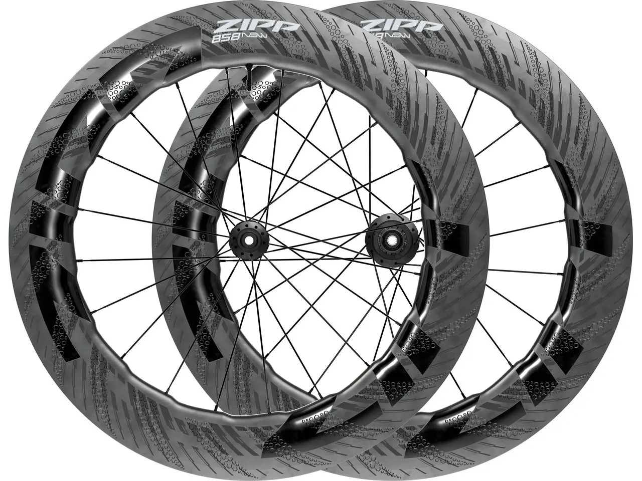 ZIPP 858 NSW Carbon Tubeless Disc Center Lock 28" Laufradsatz, Schwarz ZIPP 858 NSW Carbon Tubeless Disc Center Lock 28" Laufradsatz, Schwarz