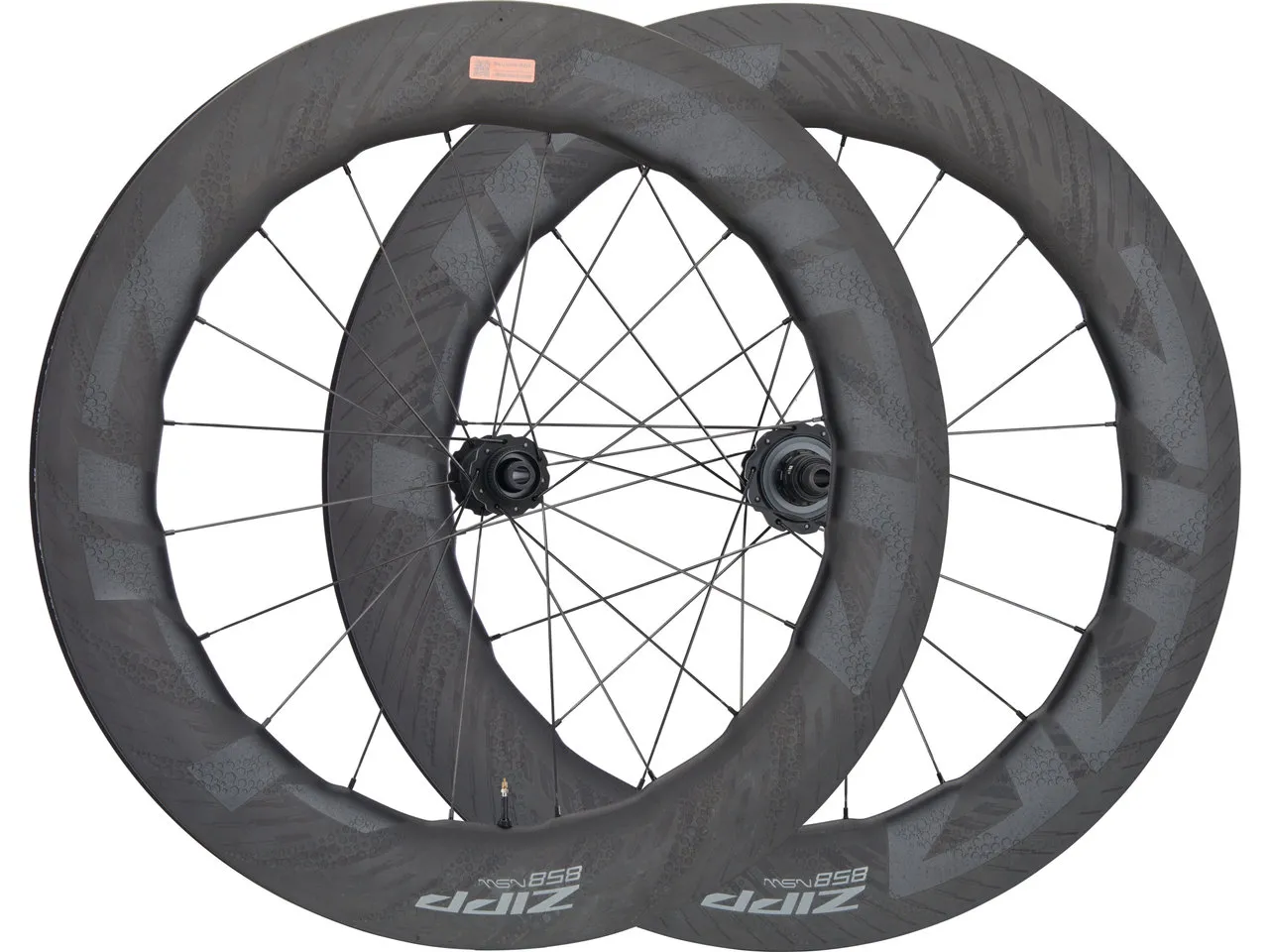 ZIPP 858 NSW Carbon Tubeless Disc Center Lock Laufradsatz, Schwarz, 28" Satz (VR 12 x 100 + HR 12 x 142) Shimano ZIPP 858 NSW Carbon Tubeless Disc Center Lock Laufradsatz, Schwarz, 28" Satz (VR 12 x 100 + HR 12 x 142) Shimano