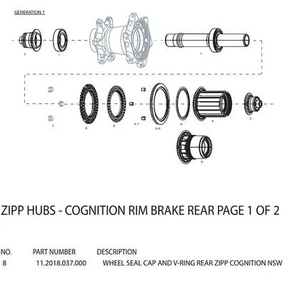 ZIPP Cognition Driveside Dichtring, Black, One Size ZIPP Cognition Driveside Dichtring, Black, One Size
