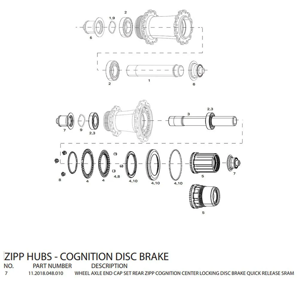 ZIPP Endkappen Für Cognition Disc Hinterradnaben Sram, Black, 10 x 135mm ZIPP Endkappen Für Cognition Disc Hinterradnaben Sram, Black, 10 x 135mm