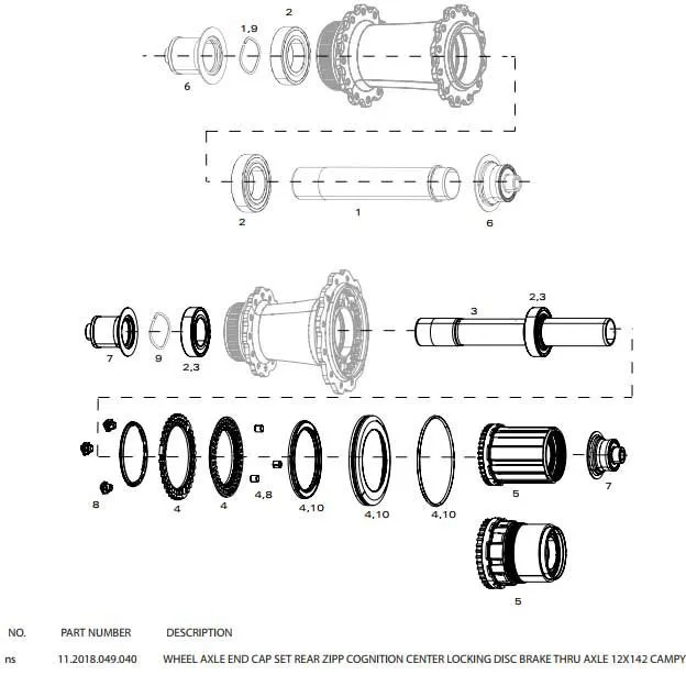 ZIPP Endkappen für Cognition Disc V1 12 x 135 mm HR-Naben ZIPP Endkappen für Cognition Disc V1 12 x 135 mm HR-Naben