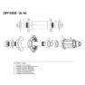 ZIPP Lagersatz Vorne 30/60 61803, Silver, 2 Units