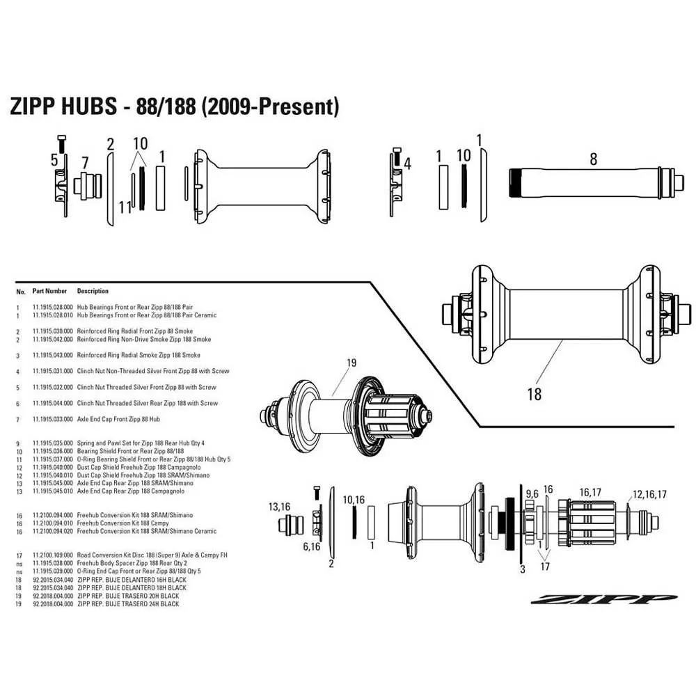 ZIPP Radial 188 Reinforce Ring, Smoke, One Size ZIPP Radial 188 Reinforce Ring, Smoke, One Size