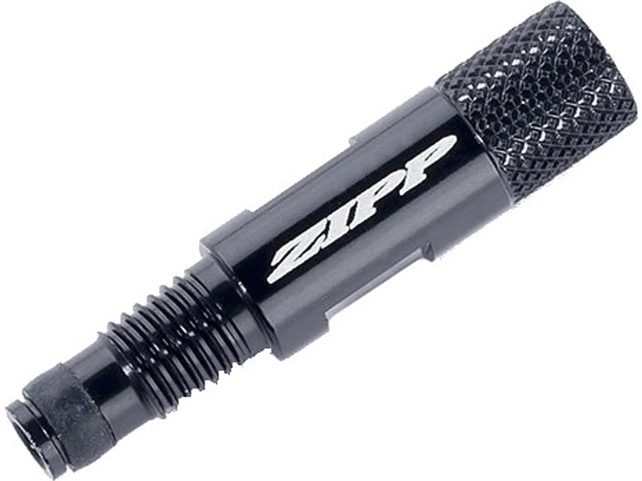 ZIPP Tangente Aluminium Knurled Ventilverlängerung, Schwarz, 65mm