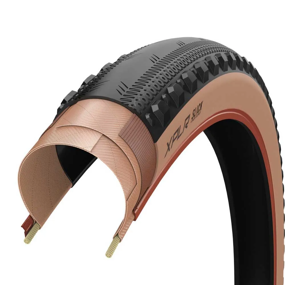ZIPP Xplr Slick Tubeless 700 X 45 Steifer Gravelreifen, Black / brown, 700 x 45 ZIPP Xplr Slick Tubeless 700 X 45 Steifer Gravelreifen, Black / brown, 700 x 45
