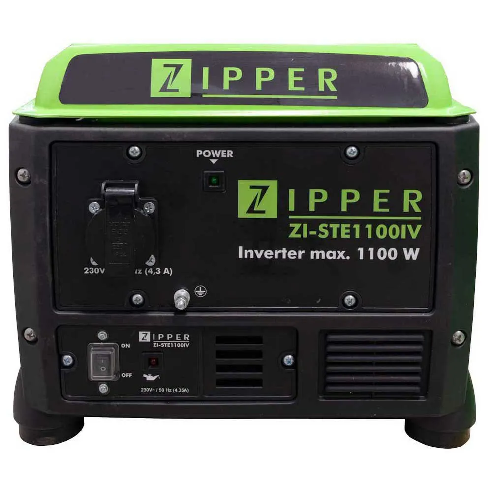 Zipper Zi-ste1100iv Power Generator, Black / green, One Size Zipper Zi-ste1100iv Power Generator, Black / green, One Size