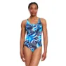 Zoggs Flyback Badeanzug female, Ocean treasure print