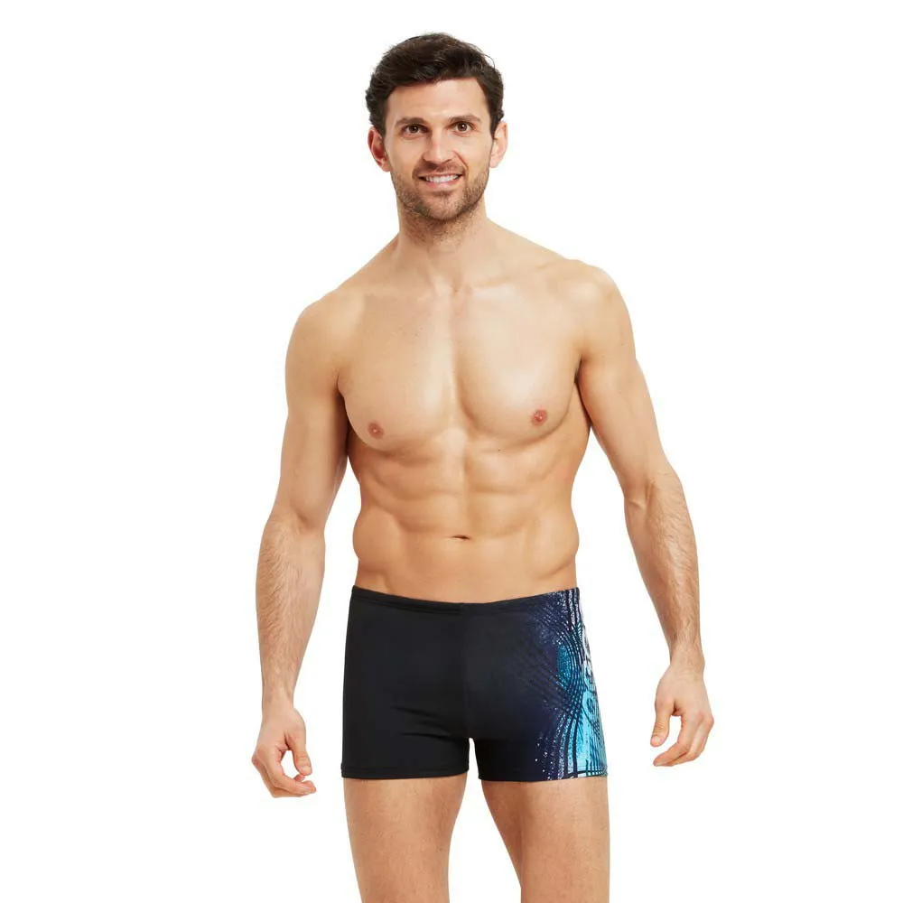 Zoggs Hip Racer Badeshorts, Streamer print Zoggs Hip Racer Badeshorts, Streamer print