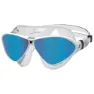 Clear / white / mirrored blue