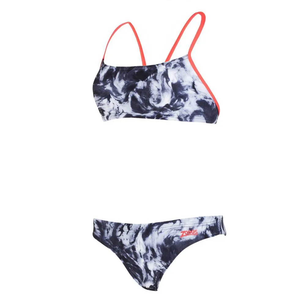 Zoggs Marble Tri Back 2 Piece Bikini Zoggs Marble Tri Back 2 Piece Bikini