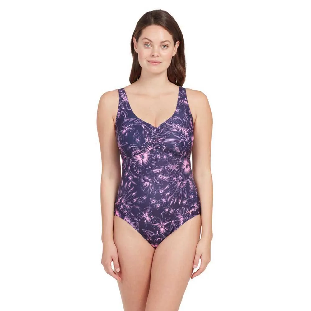 Zoggs Marley Scoopback Printed Badeanzug female, Sunset bloom Zoggs Marley Scoopback Printed Badeanzug female, Sunset bloom