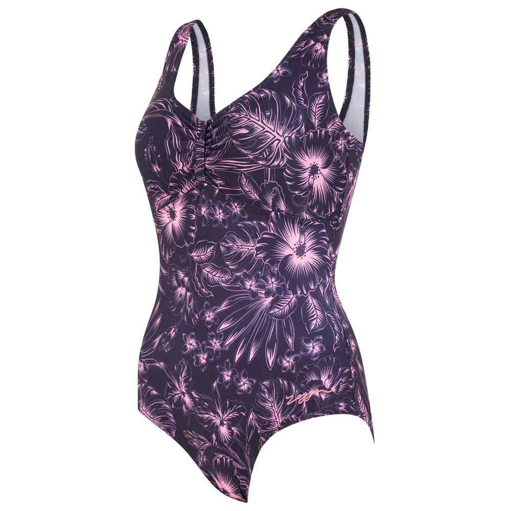 Zoggs Marley Scoopback Printed Badeanzug female, Sunset bloom Zoggs Marley Scoopback Printed Badeanzug female, Sunset bloom