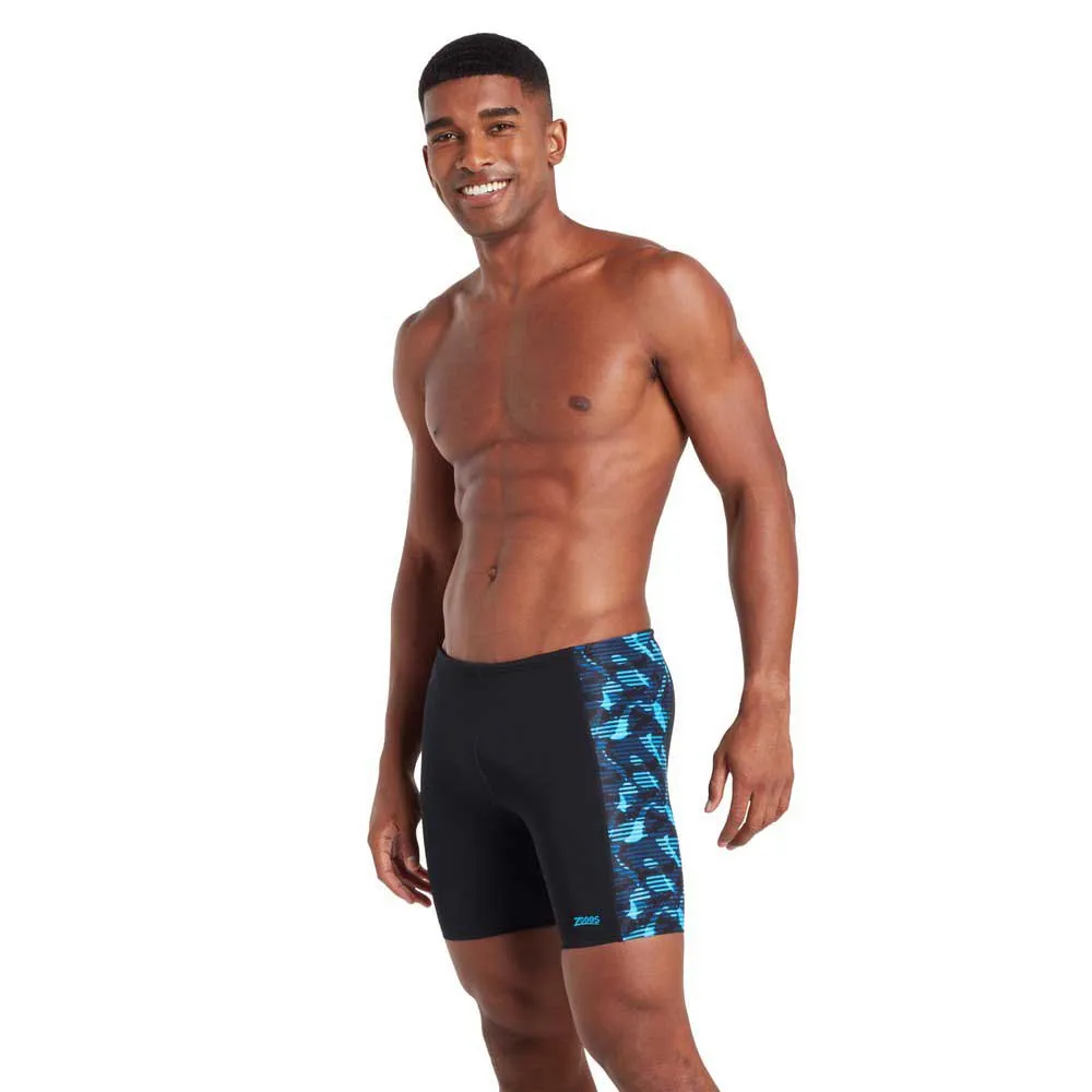 Zoggs Panelled Mid Jammer male, Glare
