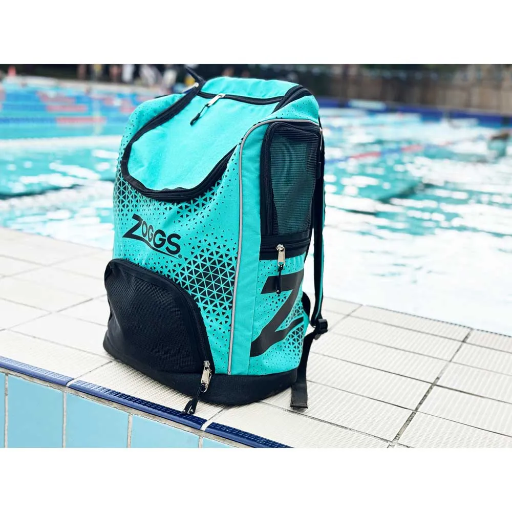 Zoggs Planet R-pet Rucksack 33l, Turquoise black, One Size Zoggs Planet R-pet Rucksack 33l, Turquoise black, One Size